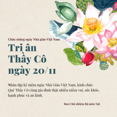Lời chúc gửi đến Quý Thầy Cô giáo nhân dịp kỉ niệm ngày Nhà giáo Việt Nam 20/11